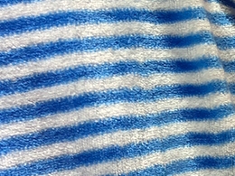 Striped flannel blanket