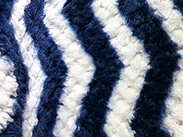条纹珊瑚绒毛毯